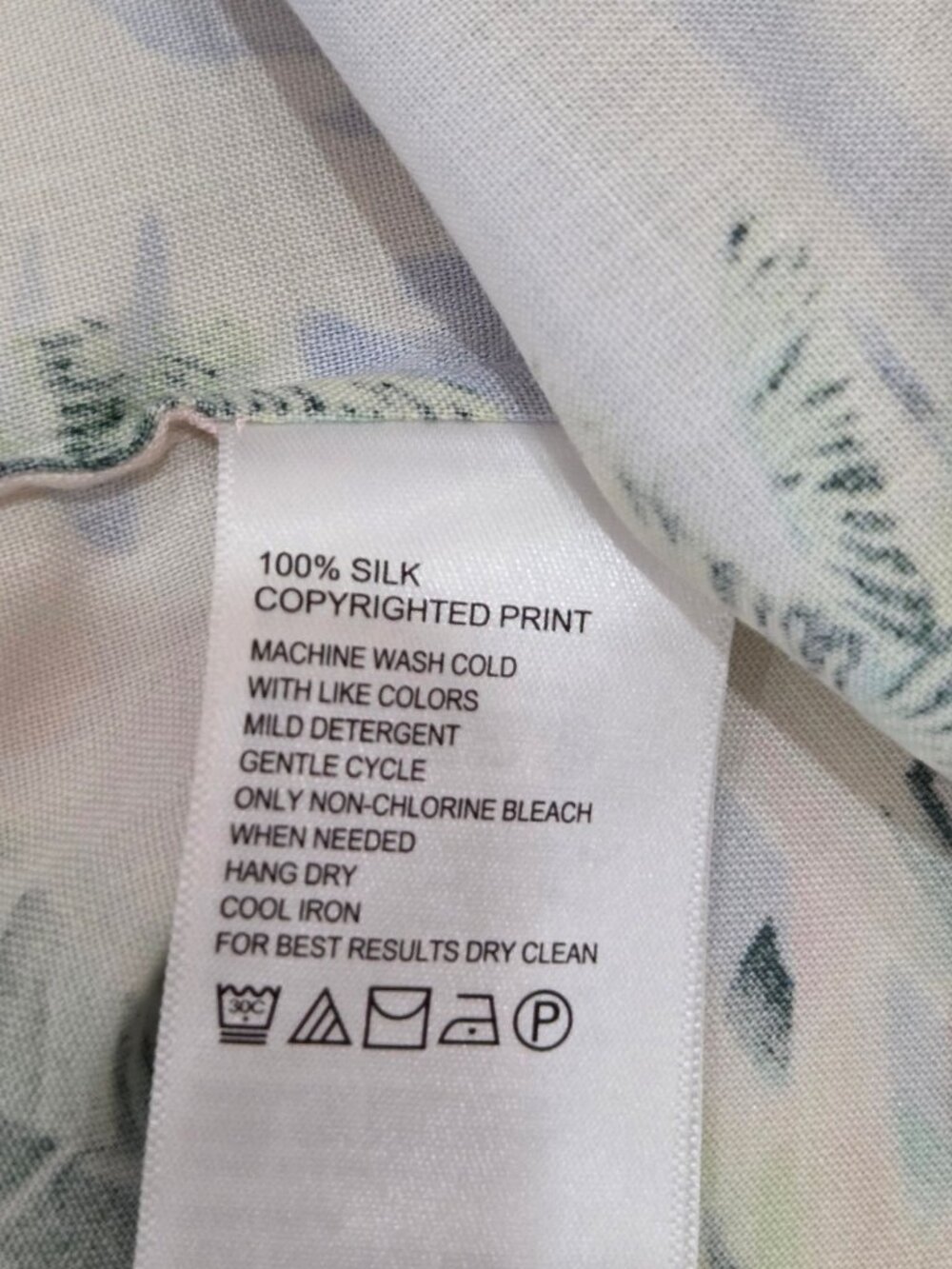 Tommy Bahama Ocean Vida 100% Silk Tropical Floral Camp Shirt Sz XL Vacation EUC - Picture 8 of 11